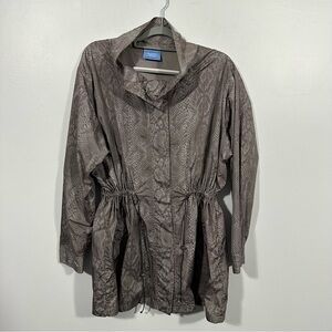 Vera Wang Snake Print Rain Jacket